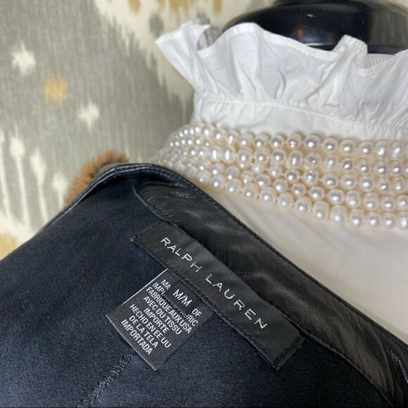 Ralph Lauren 2014 Pre Fall Ellery Goat  Shearling & Lamb Leather Trim Vest - Picture 2 of 16